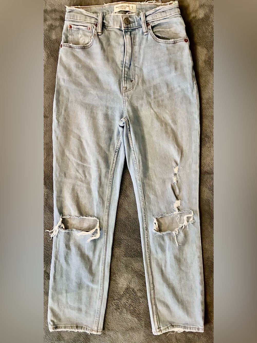 Ultra High Rise Ankle Straight Jean